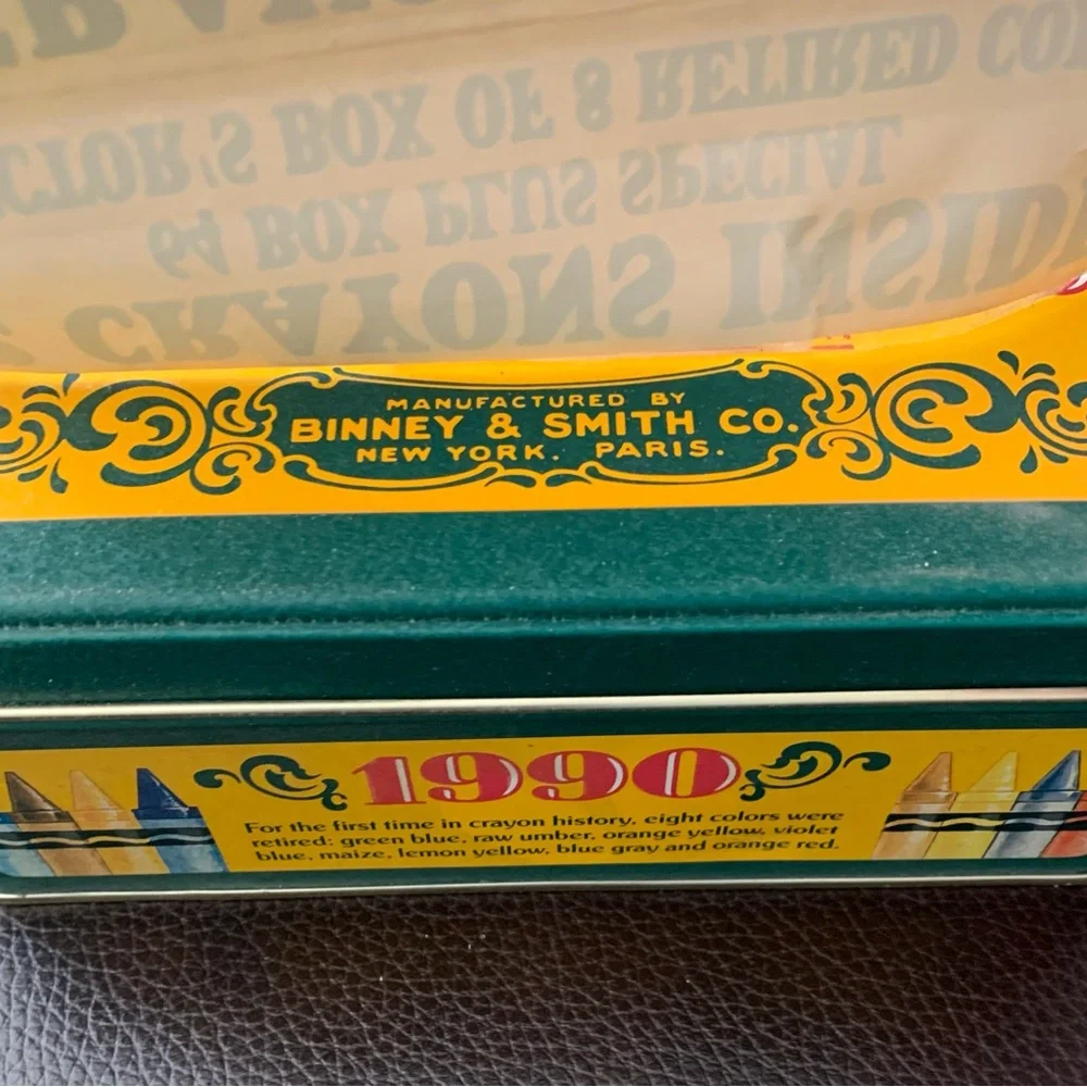 VTG Sealed Crayola 1990 Collectors Limited Edition Tin 72 Crayons incl. Retired